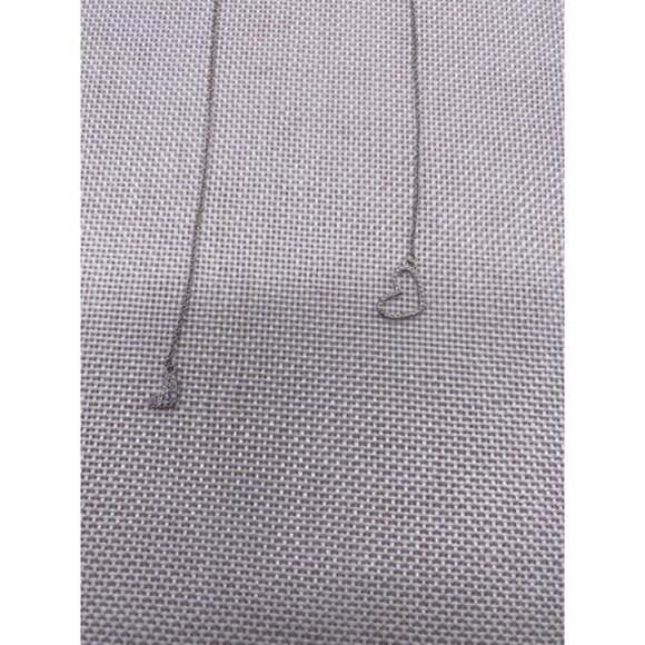 Sliver Sweet Hearts Lariat Women's Necklace - Picture 7 of 11
